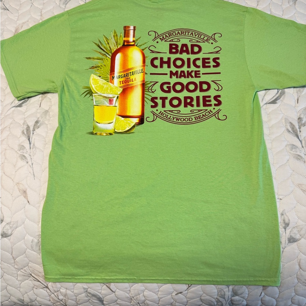 Margaritaville Lime Green Tequila Graphic Tee